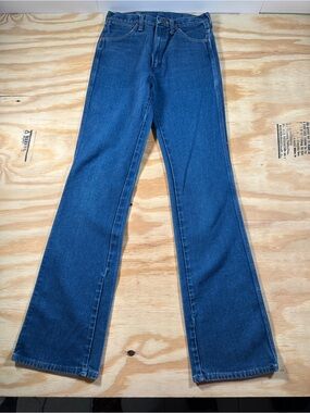 Vintage 70s Wrangler 935DEN Jeans 29x36 Scovill Zip Bootcut Flare Made in USA⁠